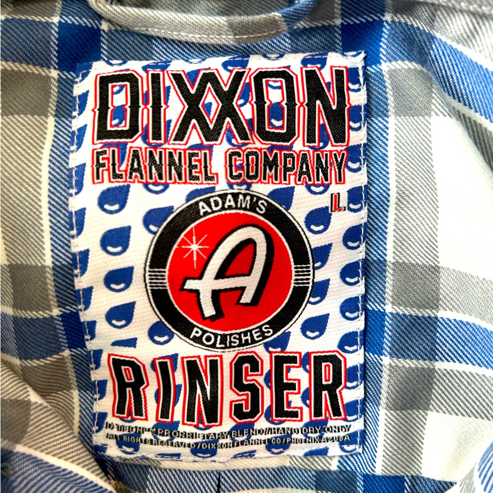 Limited edition. Adam's Polishes x Dixxon Flannel Rinser Edition. L